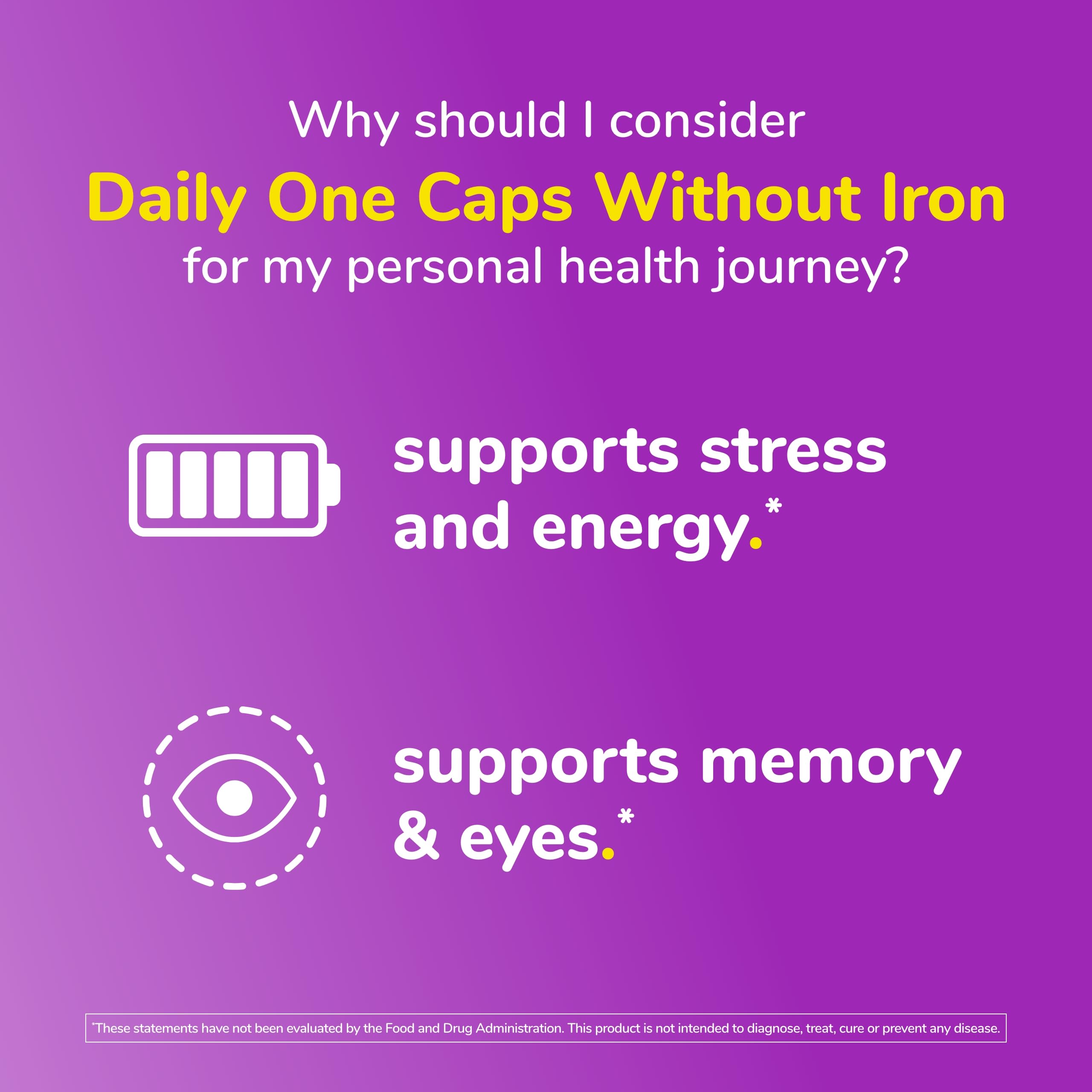 Twinlab Daily One Caps Without Iron bottle beside water for easy intake