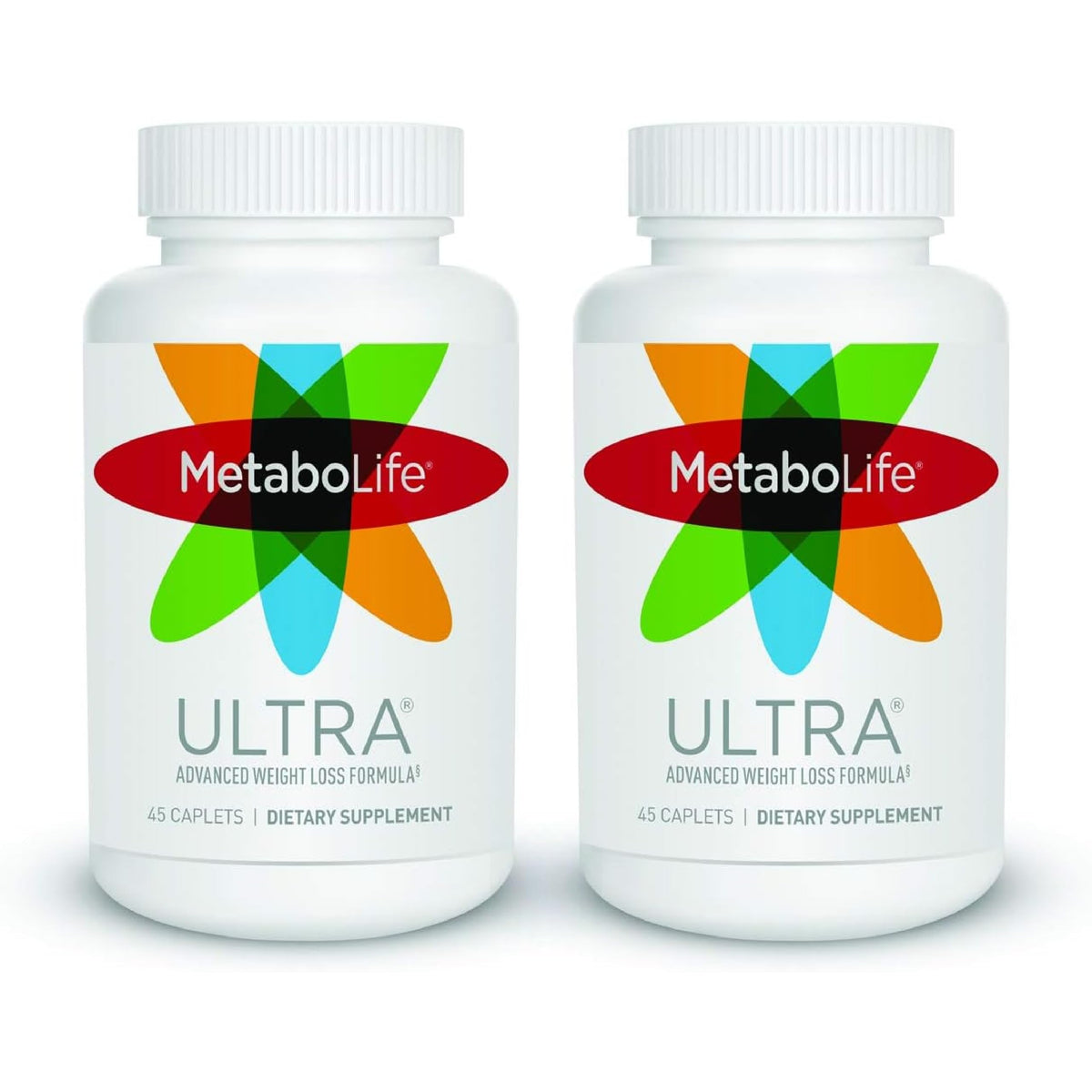 Twinlab MetaboLife Ultra bottle front view highlighting 800 mg caplets for appetite support