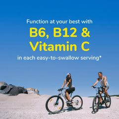 Twinlab Stress B-Complex bottle pour showing easy two-capsule daily intake