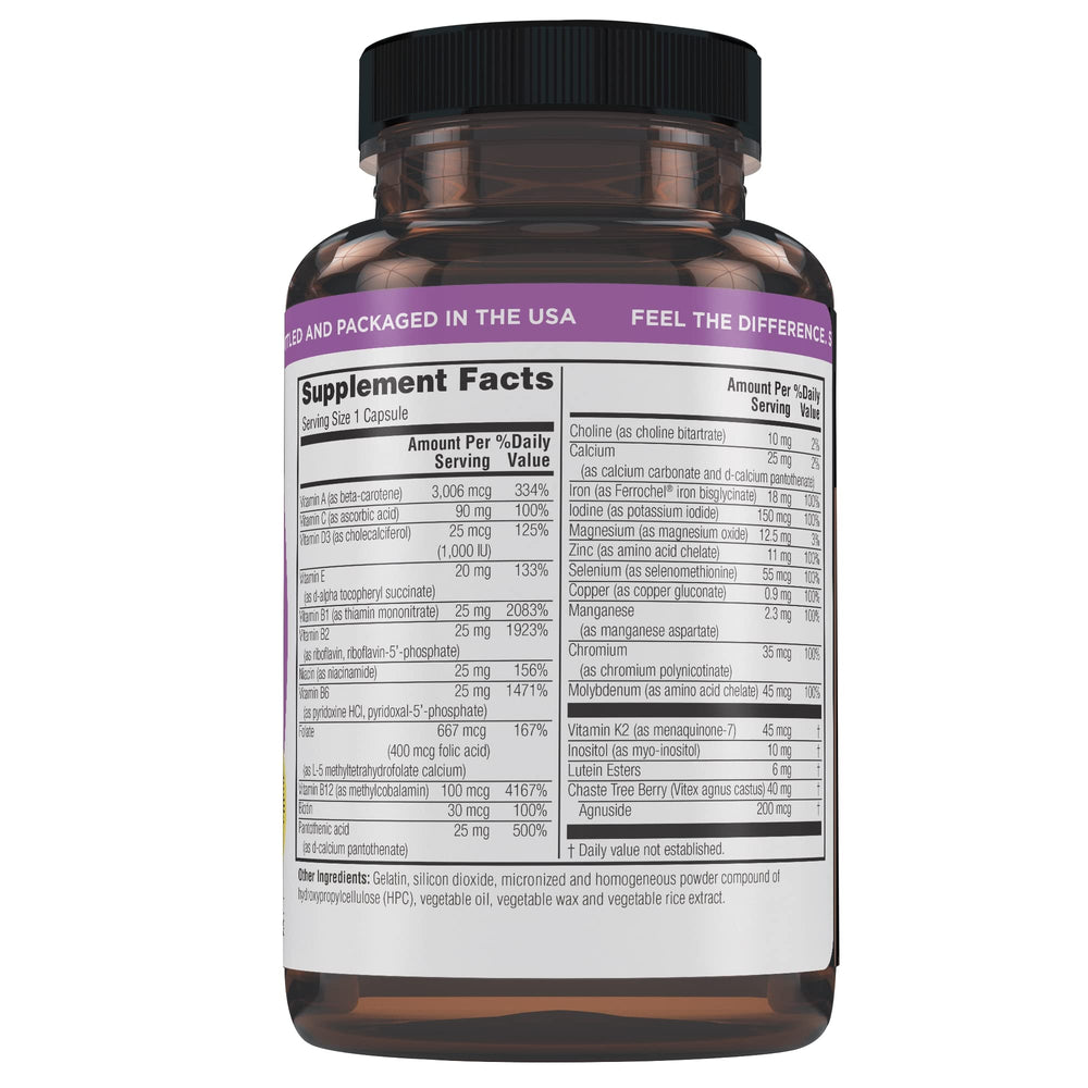 Twinlab TWL Women's Daily One label highlights key nutrients for women's health.