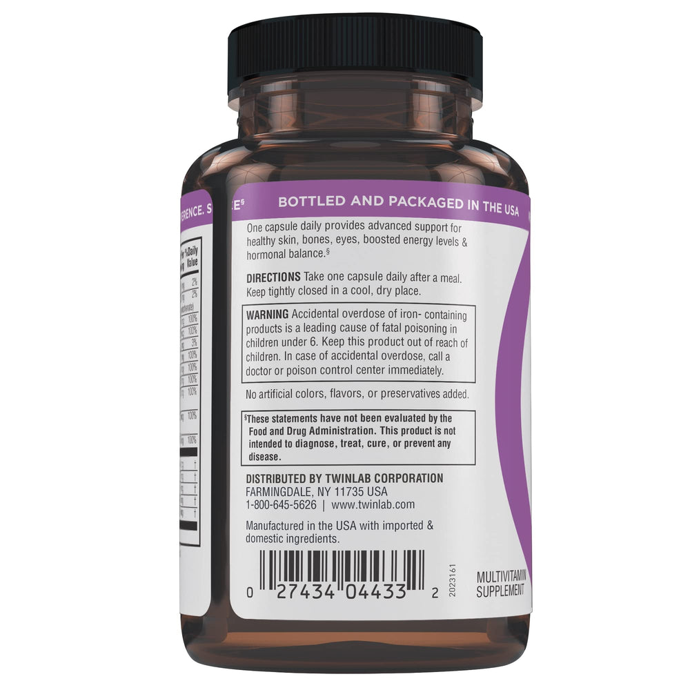 Twinlab TWL Women's Daily One wellness routine scene promotes daily vitality.