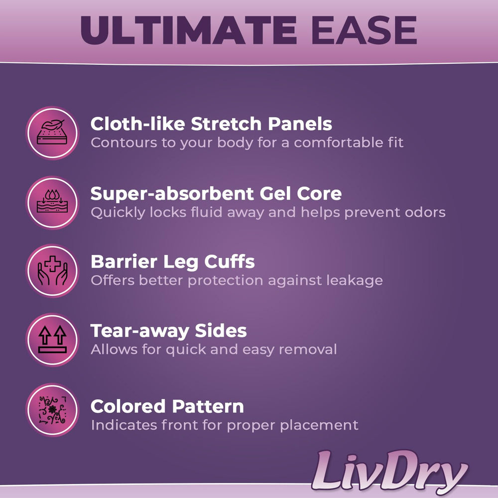 TYE LivDry XL maximum protection for day or night use.