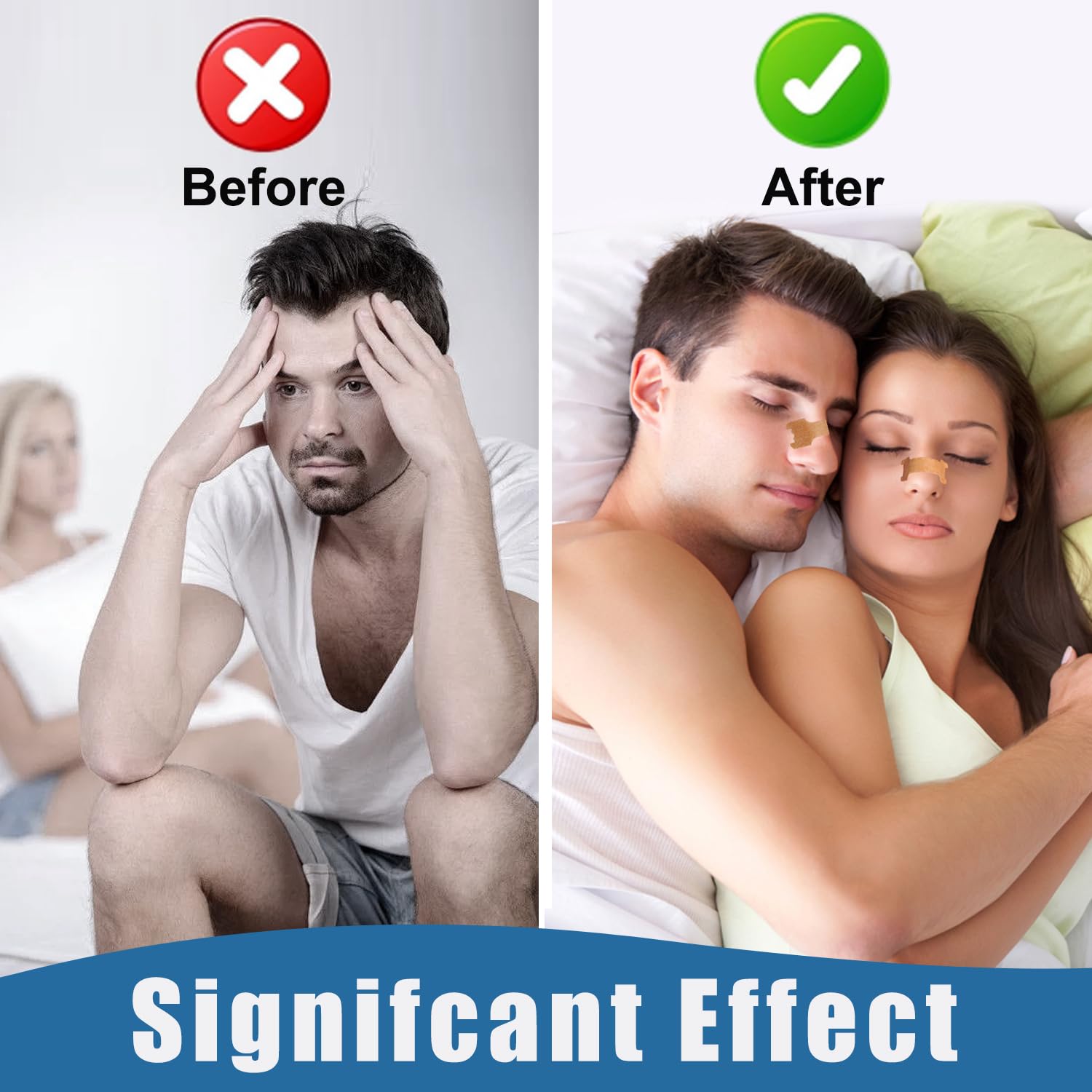 Tyelason nasal strips scene by night table suggesting better sleep readiness