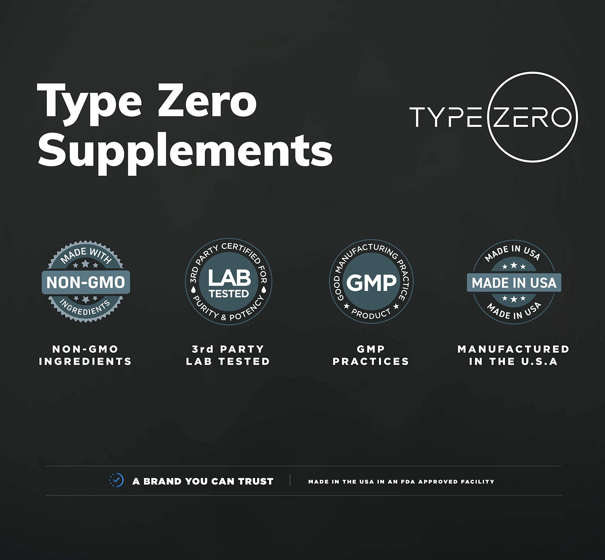 Type Zero Alpha GPC serving table with 45 servings for ongoing daily use