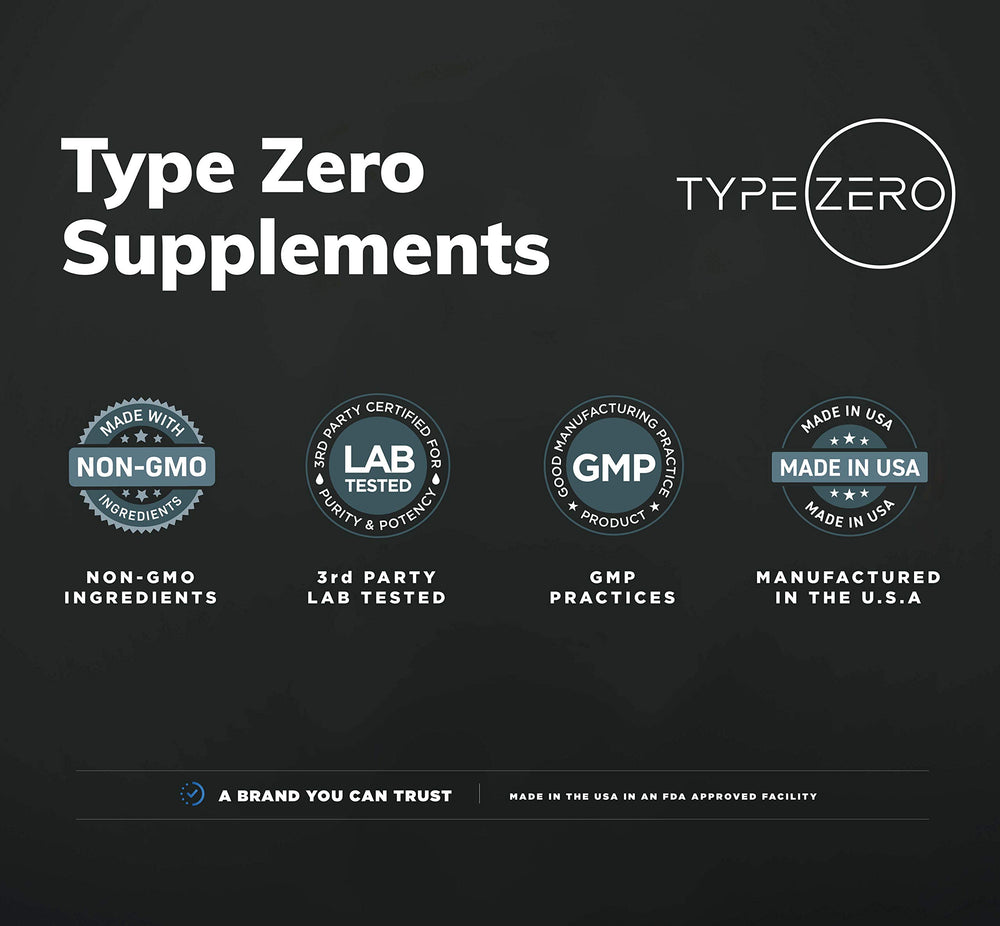 Type Zero Alpha GPC serving table with 45 servings for ongoing daily use