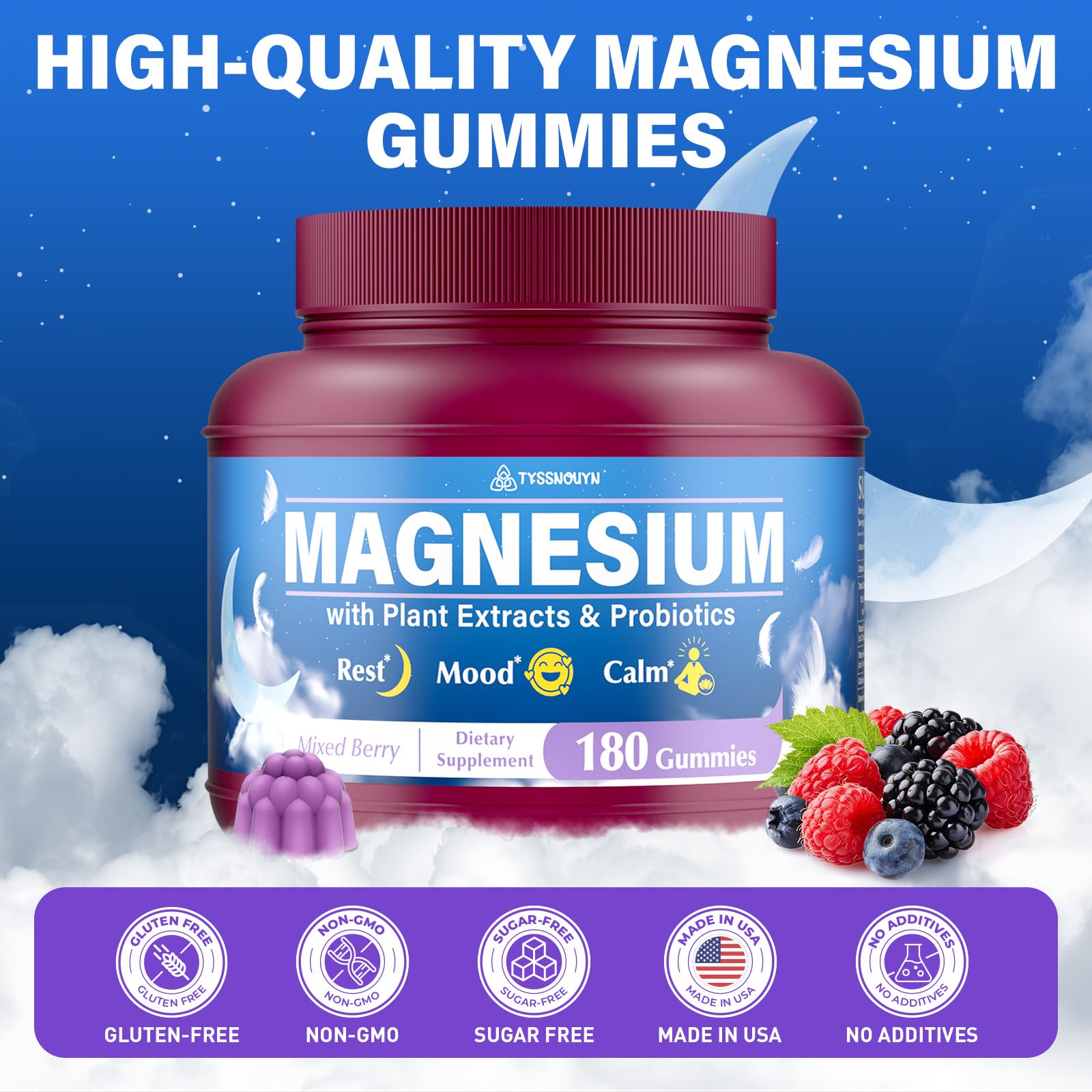 Tyssnouyn Magnesium Complex Gummies workout-recovery image for post-exercise support