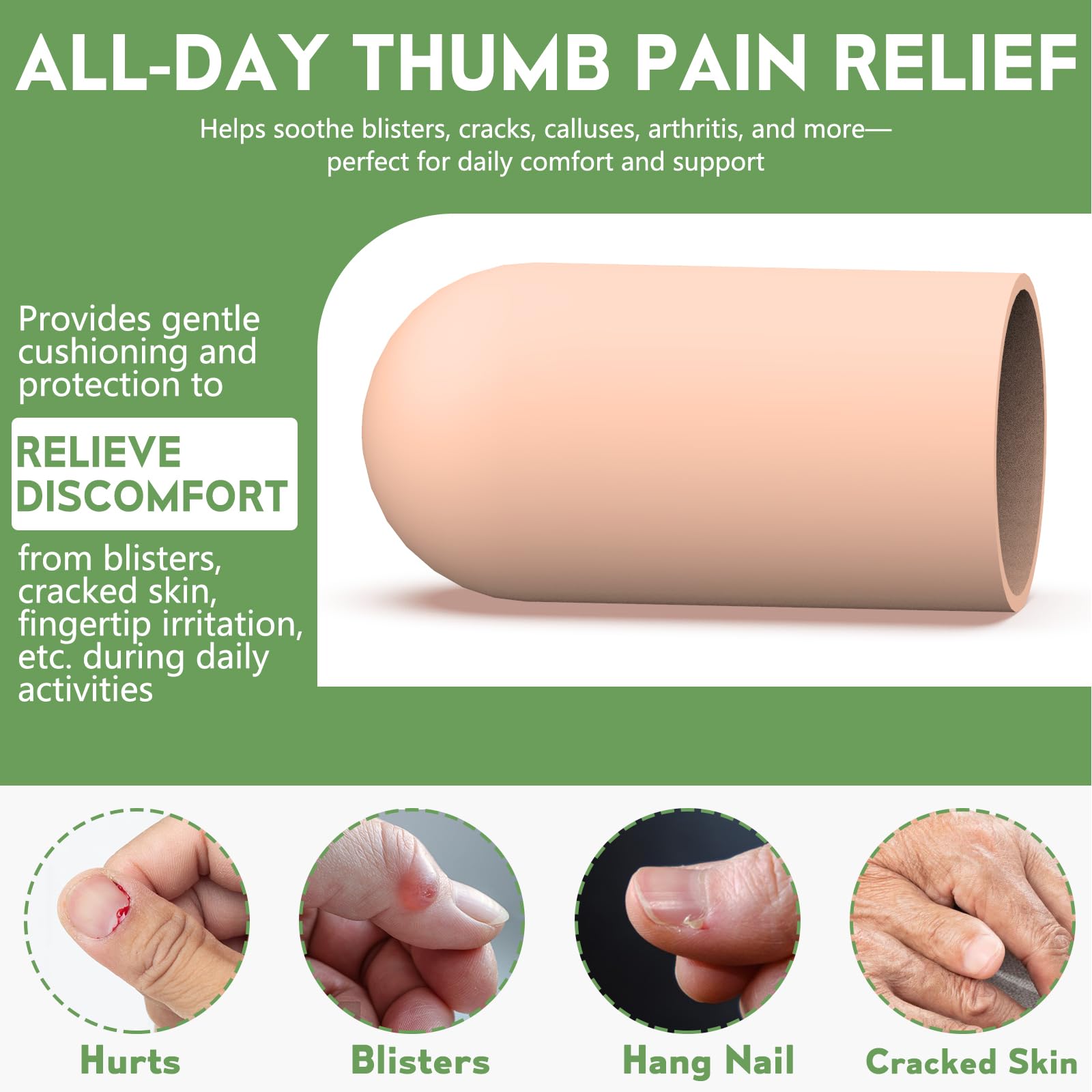 TYTDOUTER cobertor-dedo-gel-pulgar 05: protección de golpes leves y fricción en casa.