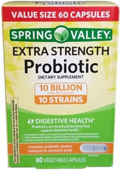 TYU Spring Valley probiotic bottle with 60 capsules for daily digestive and immune support
