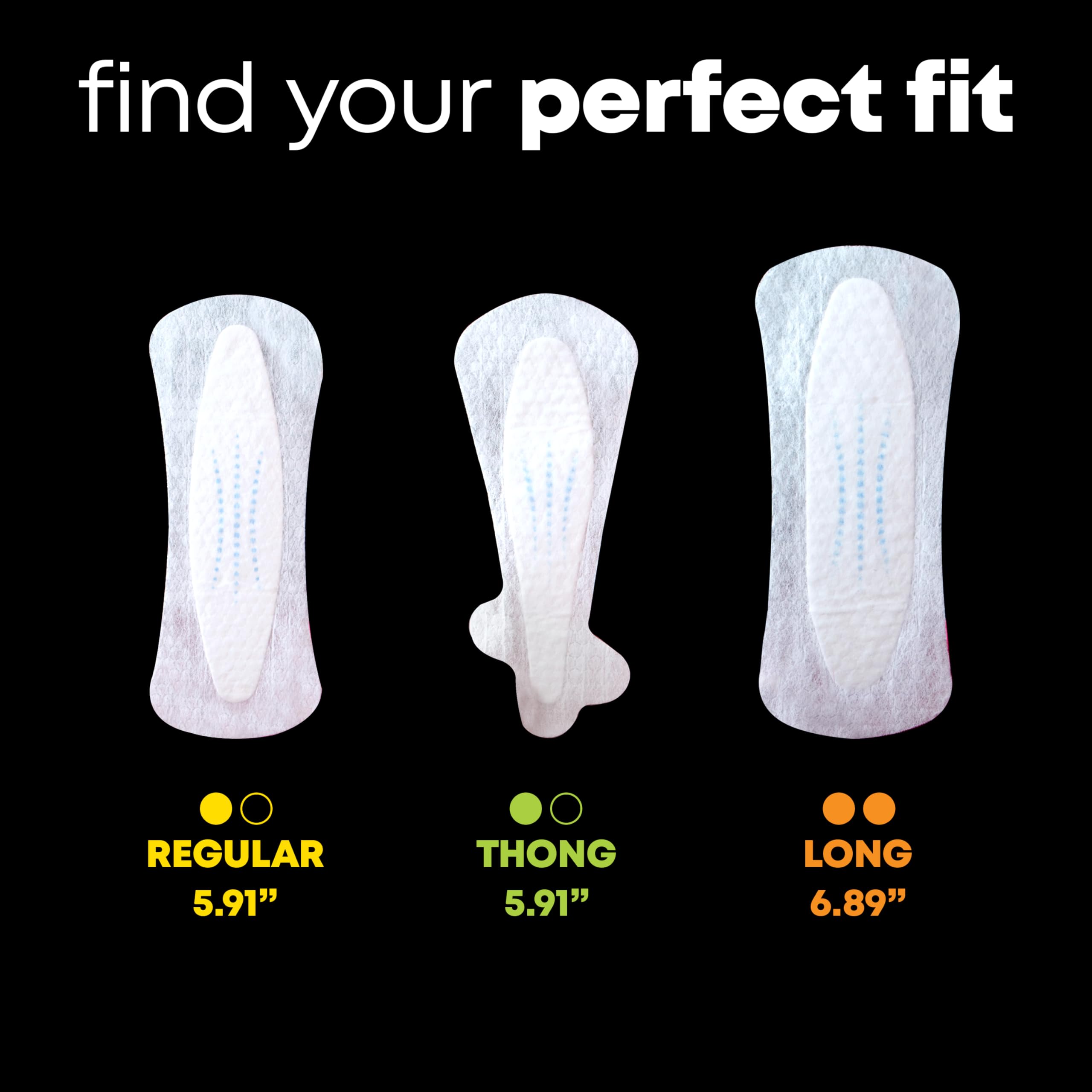 U by Kotex Balance daily liners ultra-thin material that flexes with you