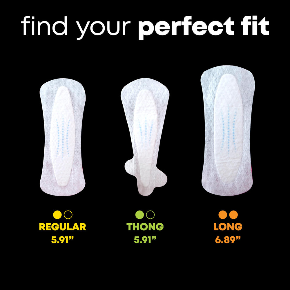 U by Kotex Balance daily liners ultra-thin material that flexes with you