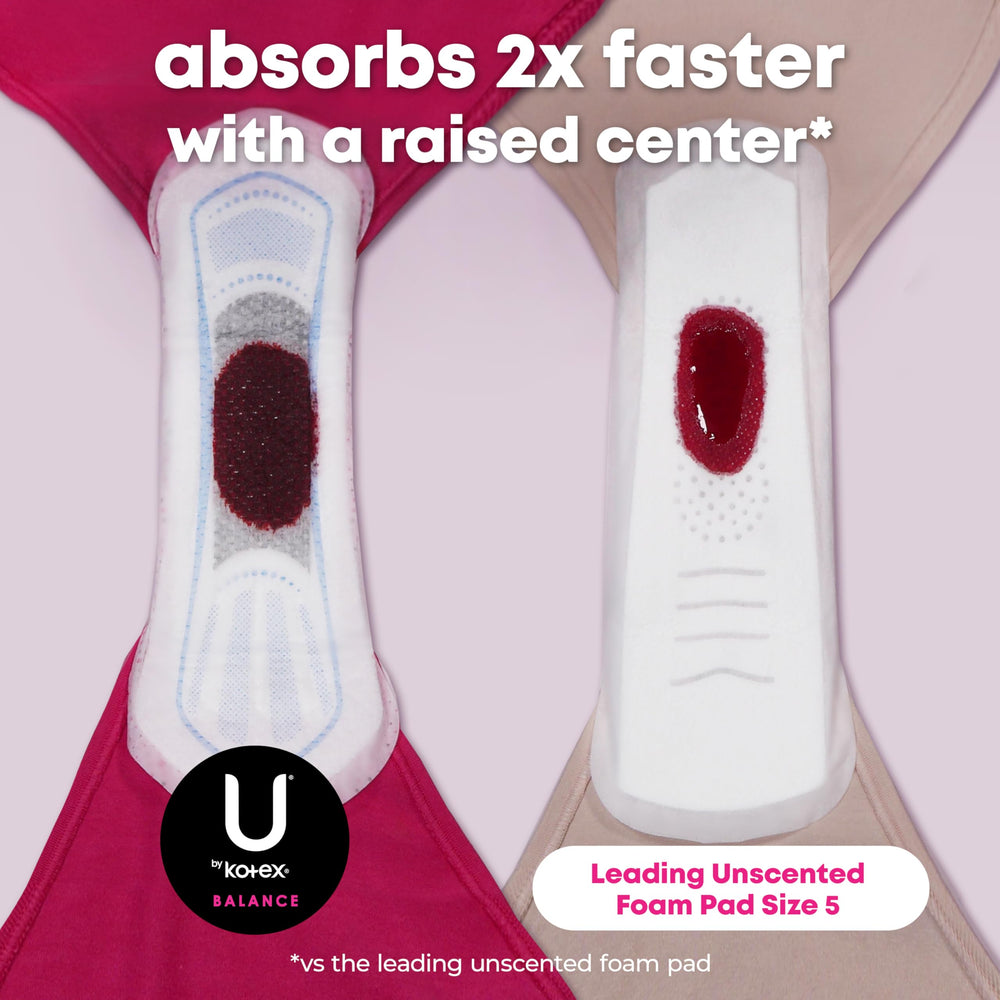 U by Kotex Balance: diseño que se ajusta a tus curvas para evitar huecos.