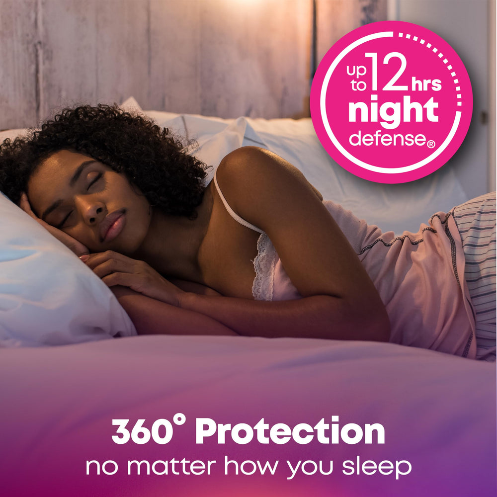 Protección nocturna de hasta 12 horas para dormir mejor