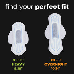 Balance Teen pad with raised center for fast absorption and dryness.