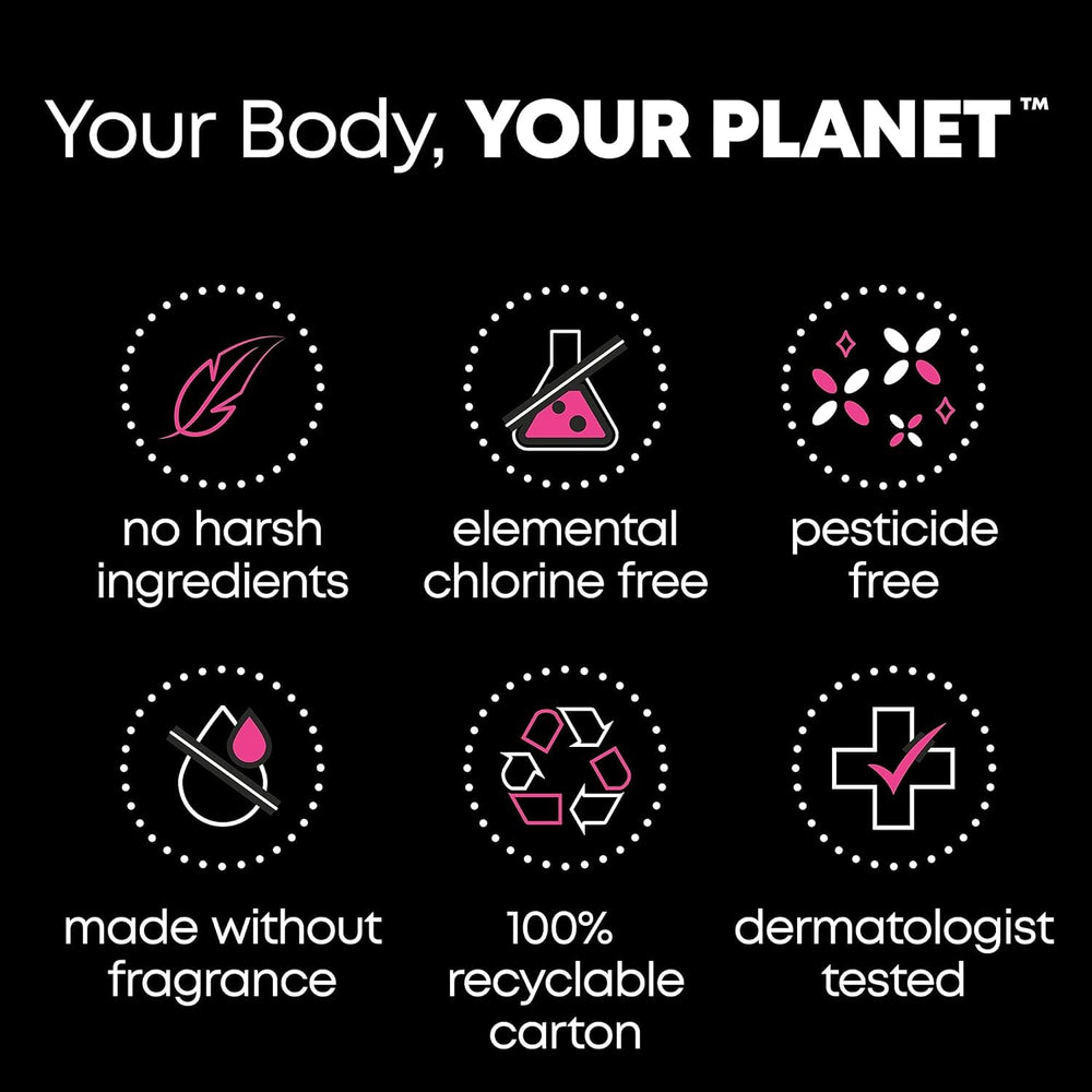 Sheer sides of U by Kotex Barely There Thin Liners for secure, invisible protection.