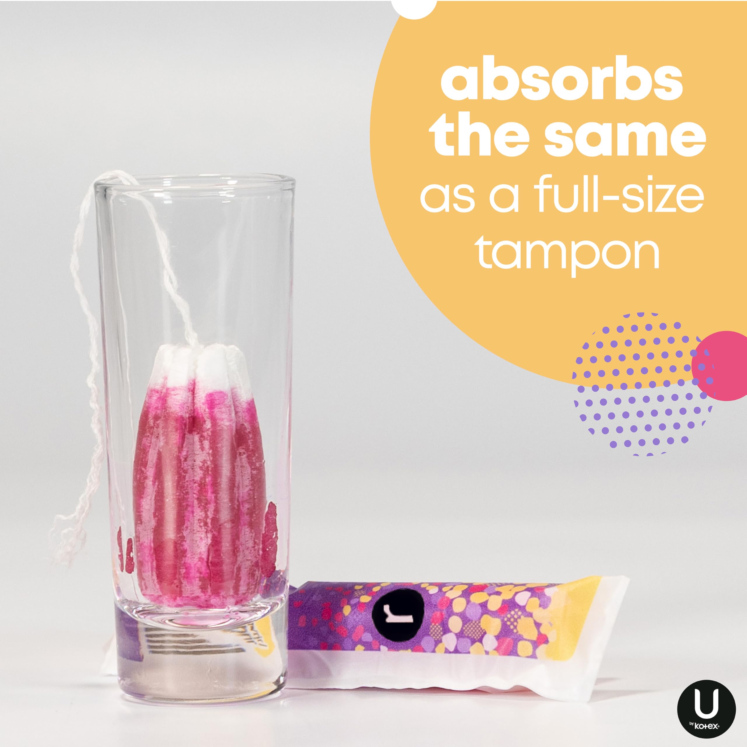 Super absorbency option available in U by Kotex Click tampons