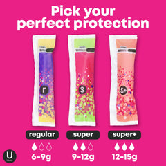 Fragrance-free U by Kotex Click tampon design for sensitive users