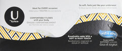 U by Kotex Light Days liner soft-core closeup highlights breathable, aloe-infused comfort for daily freshness