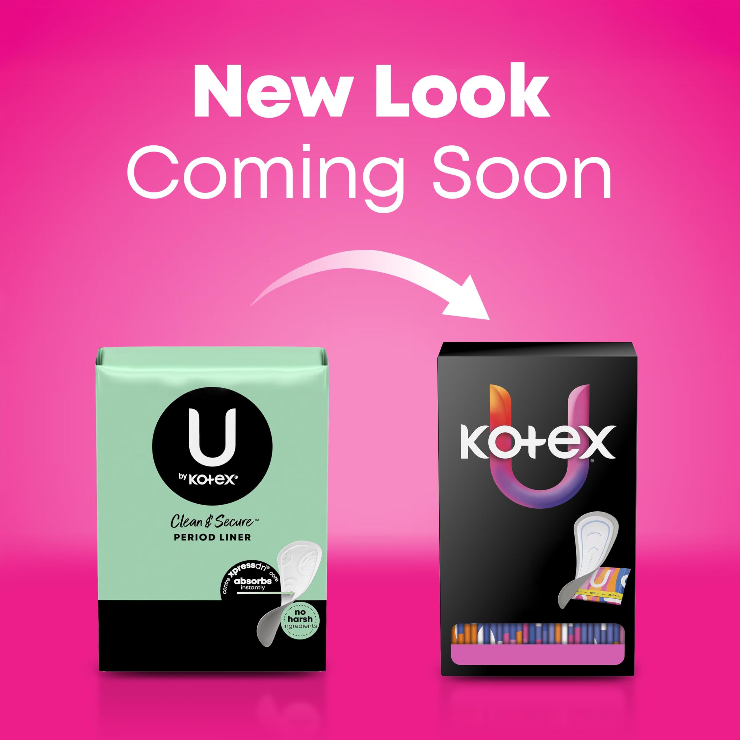 U by Kotex Xpress-Dri core delivers fast absorption for a dry feel