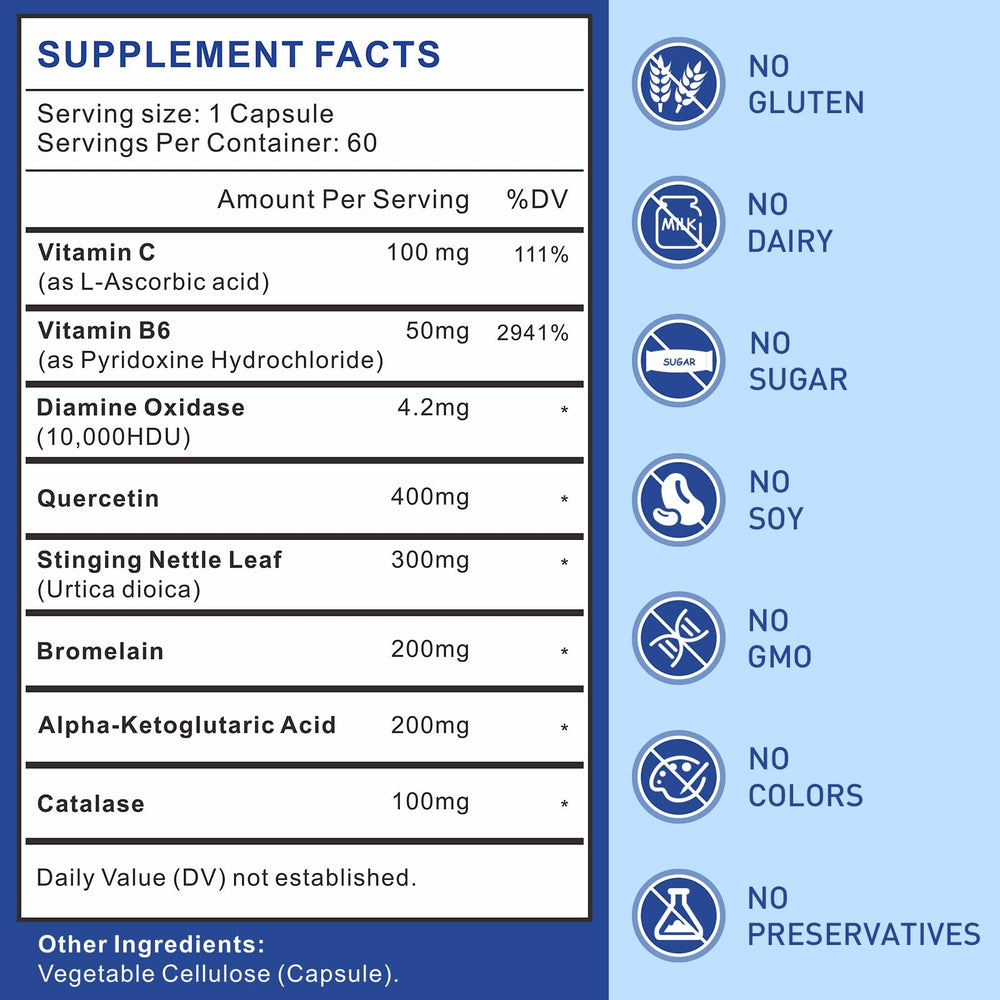 Uarcool DAO enzyme capsules close-up, easy-to-swallow softgels.