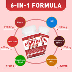Close-up of Uarcool Fisetin capsules for easy daily intake