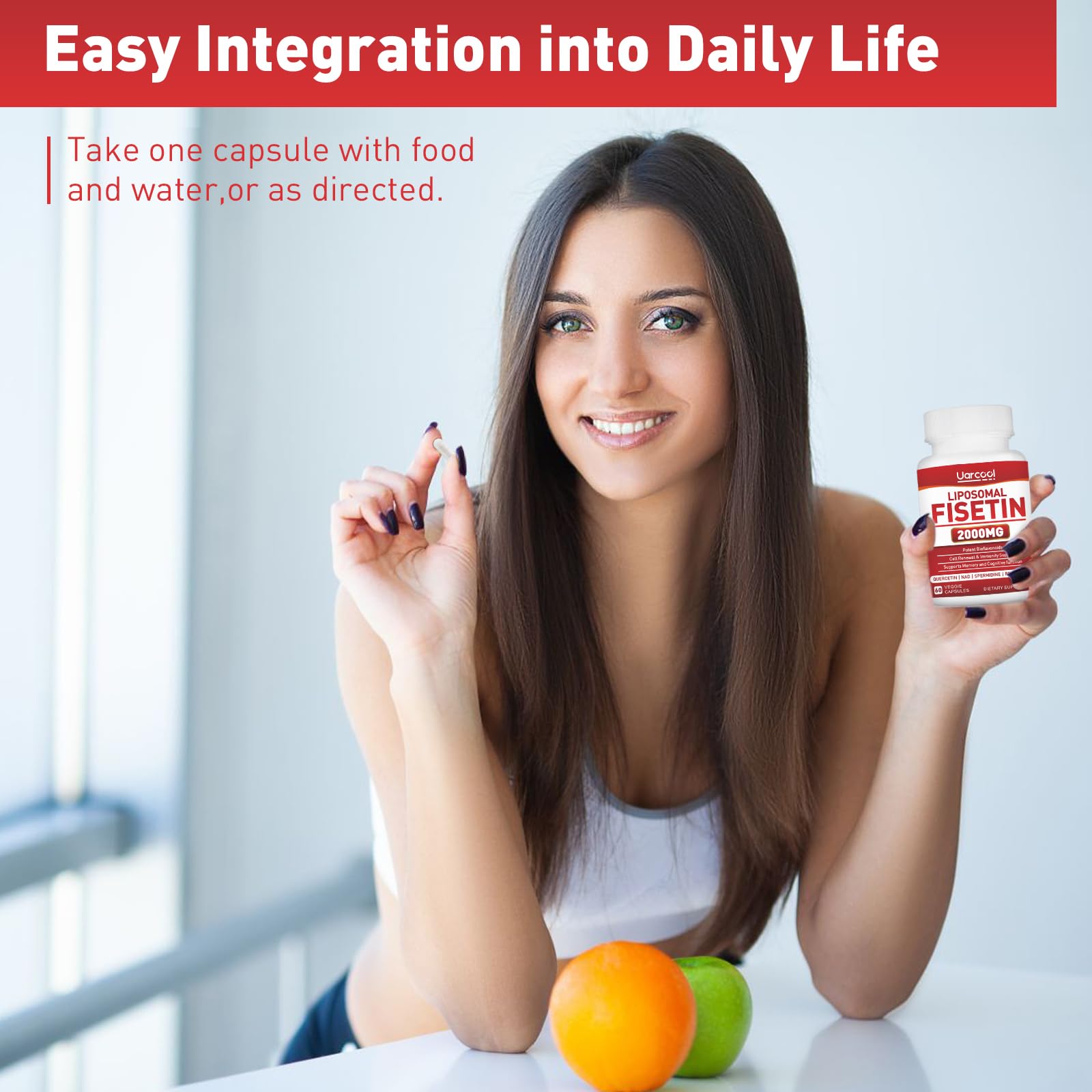 Uarcool Fisetin packaging and branding detail for trust