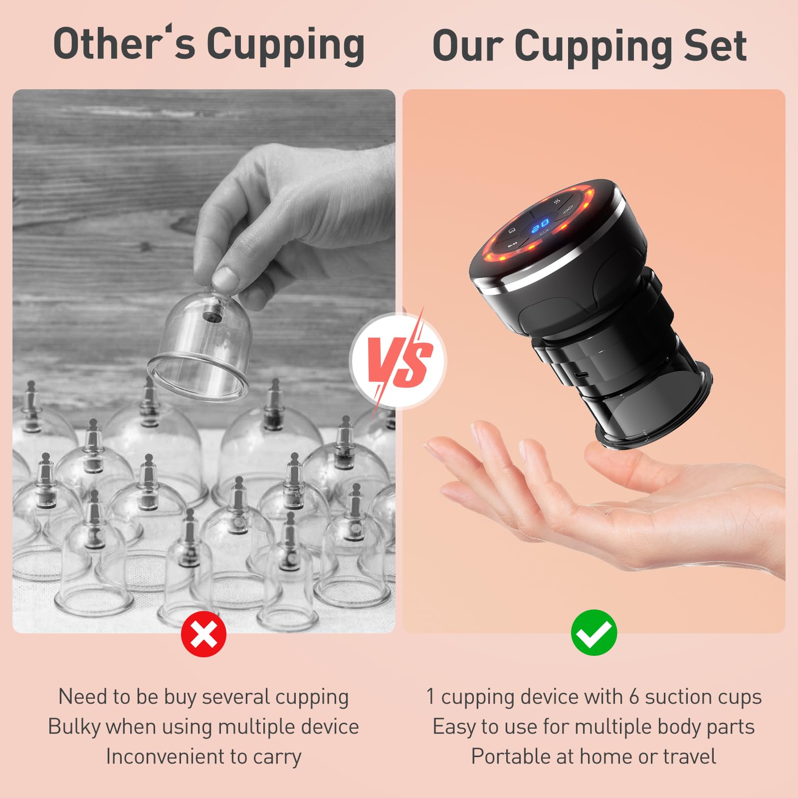 UBALANCE cupping contents and packaging ready to unfold at home.