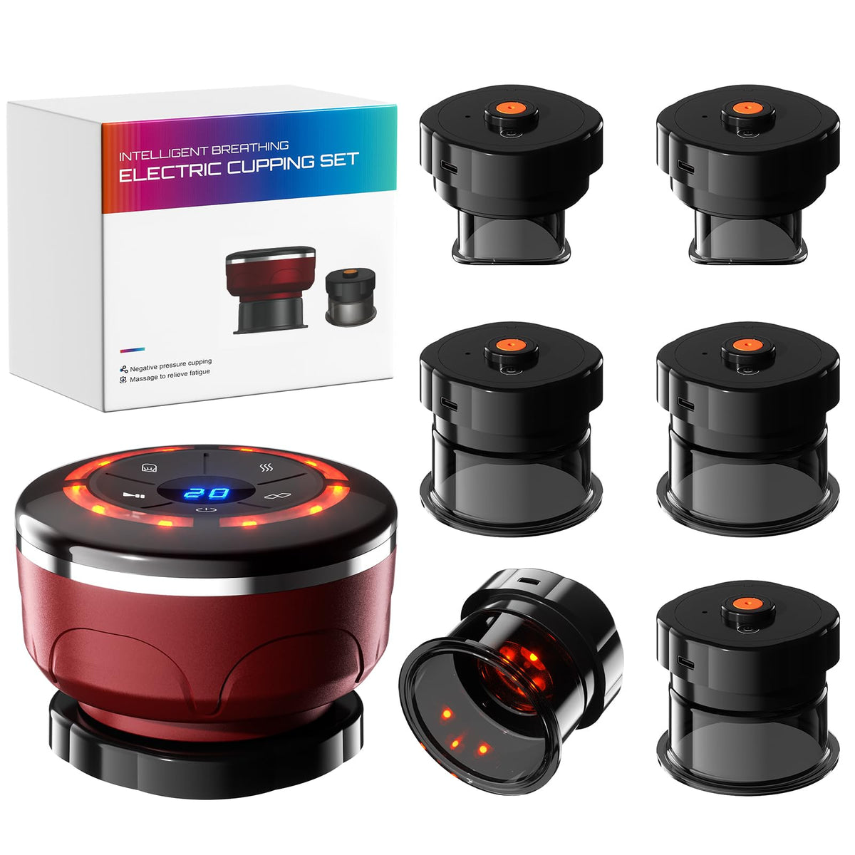 UBALANCE Smart Cupping front view, portable device for at-home relief
