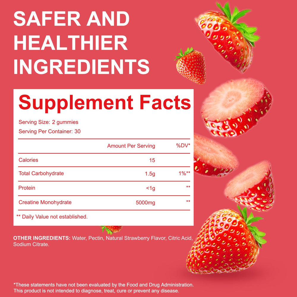 Ubiney gummies with nutrition facts emphasizing vegan and gluten-free formula
