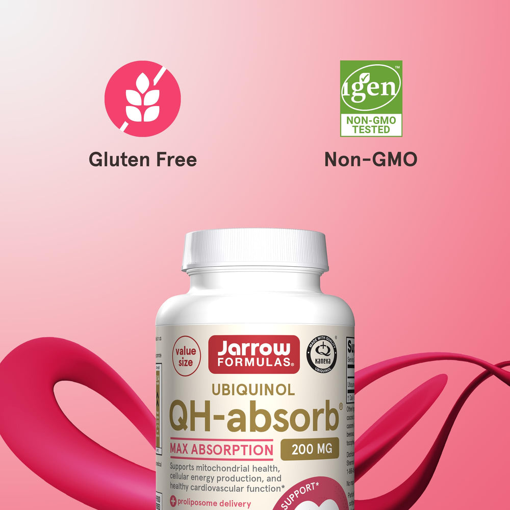 Ubiquinol better absorption comparison from Jarrow Formulas.