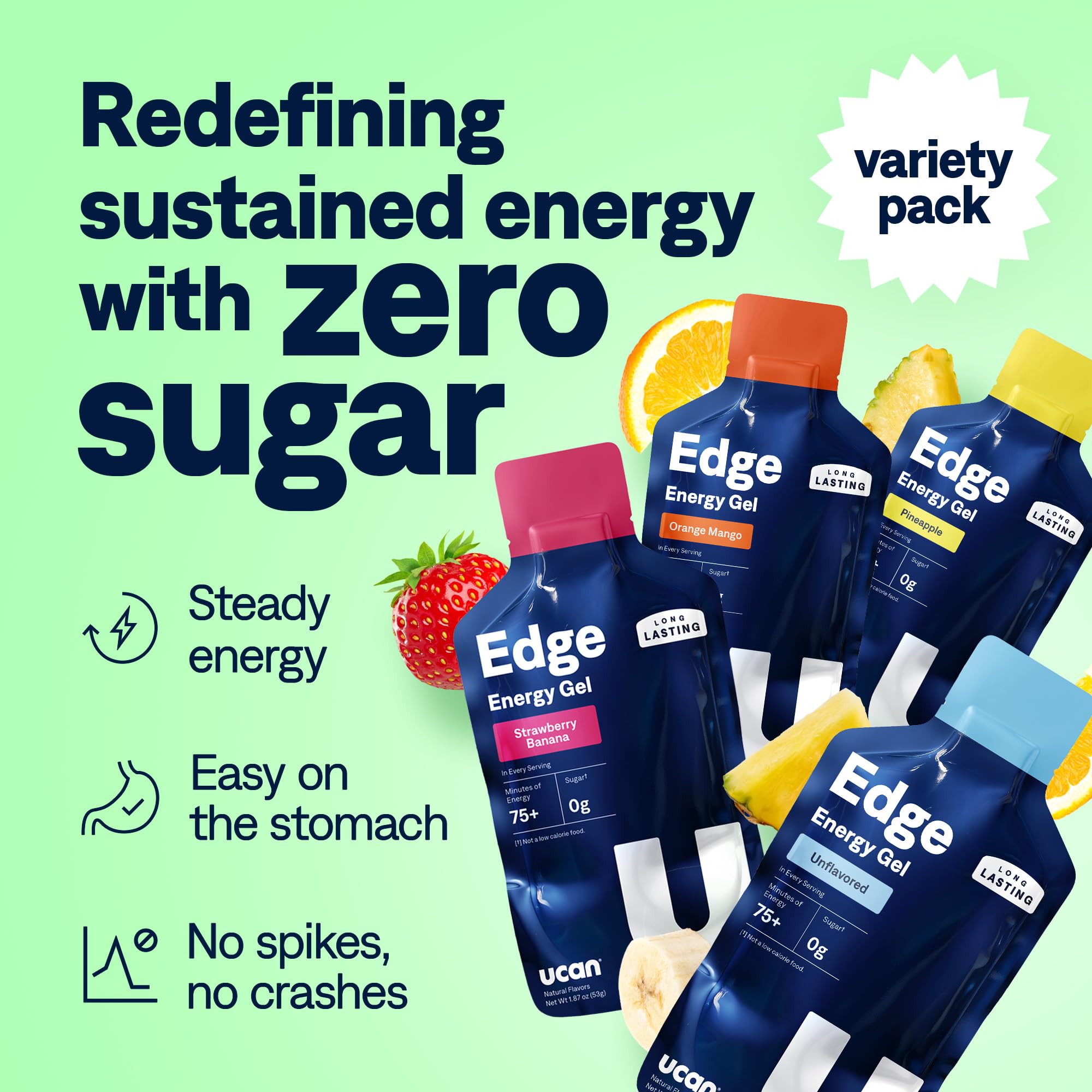 UCAN Edge serving packets for controlled energy during workouts.
