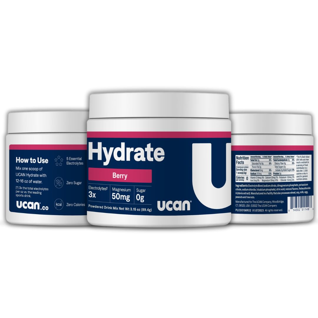 UCAN Hydrate on-the-go bag demonstrating portable hydration for runners