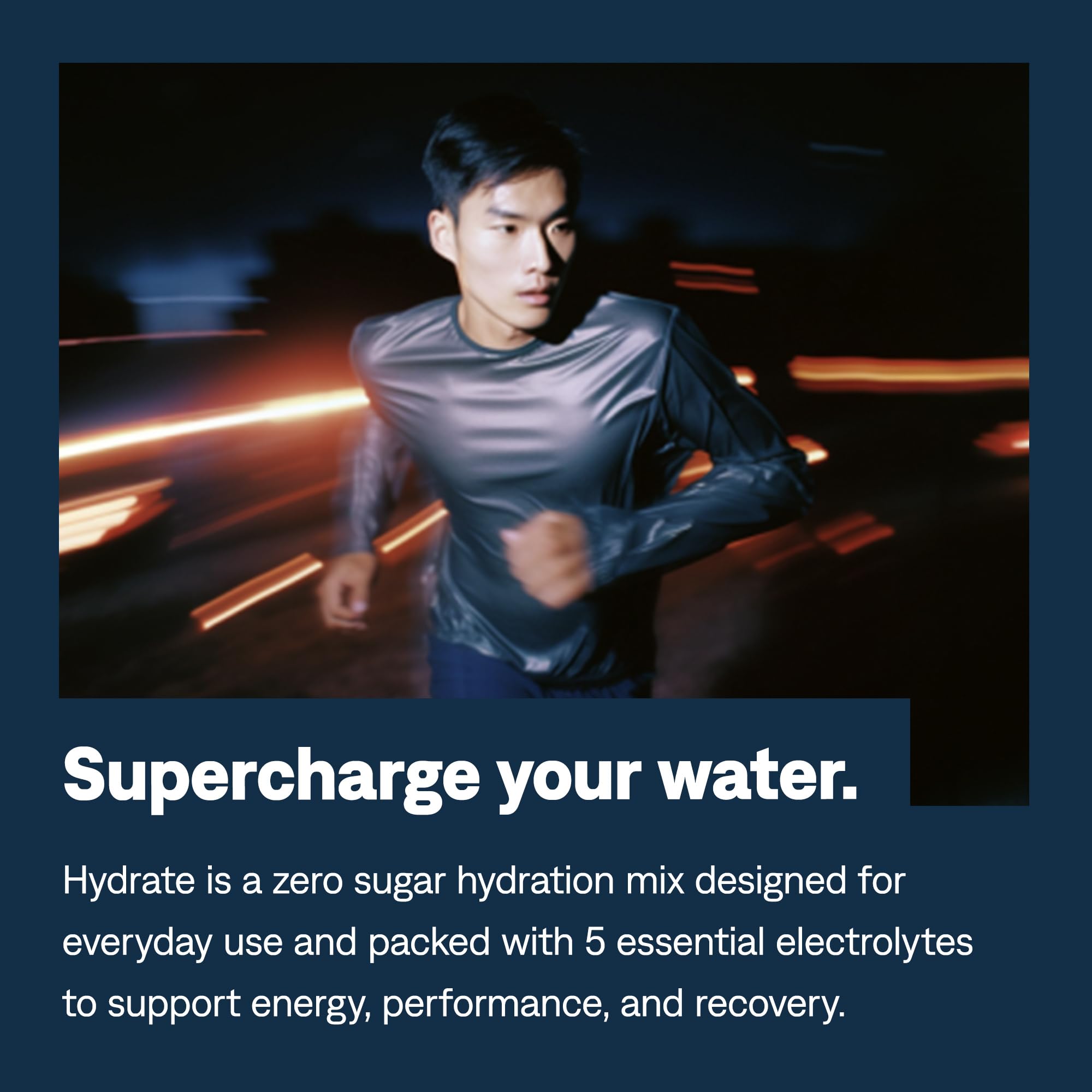 UCAN Hydrate pineapple glass presenting refreshing sugar-free hydration after training