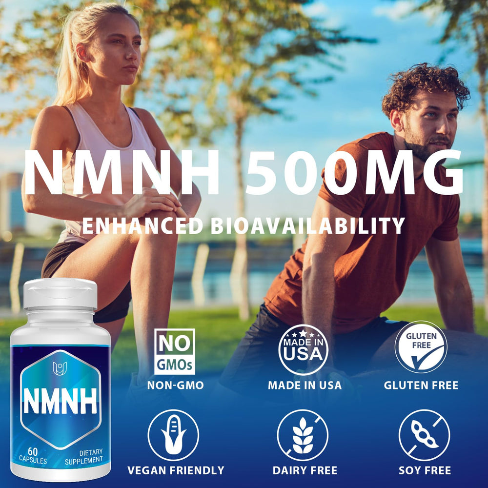Label detail indicating 500 mg dosage and vegan, gluten-free attributes.