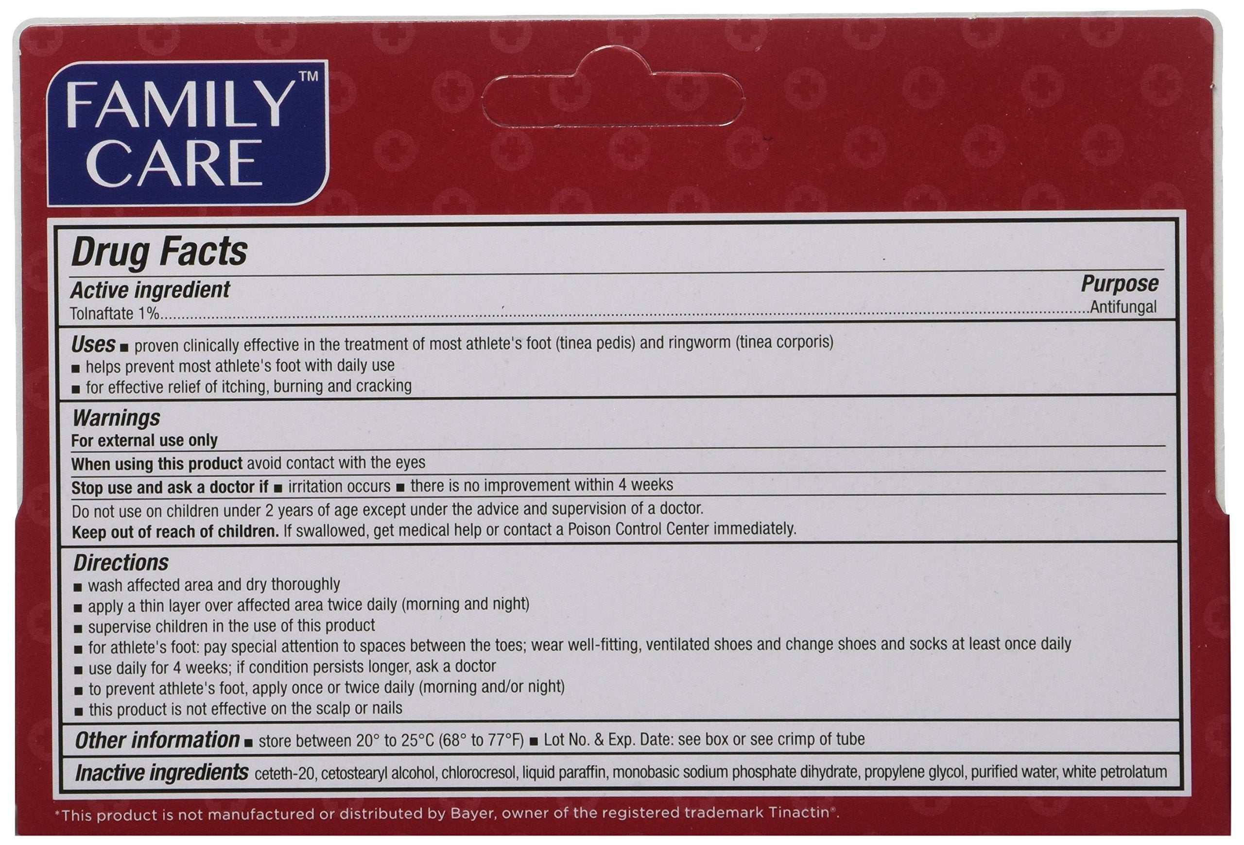 UEC Tolnaftate Cream 2-pack for convenient antifungal treatment at home.