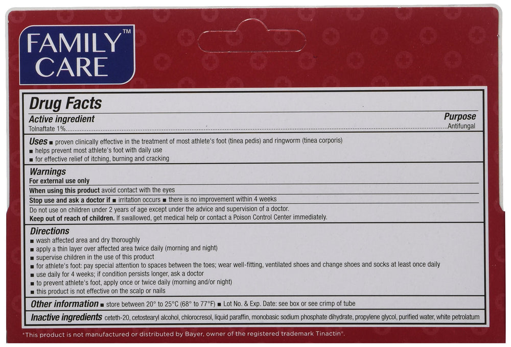 UEC Tolnaftate Cream 2-pack for convenient antifungal treatment at home.
