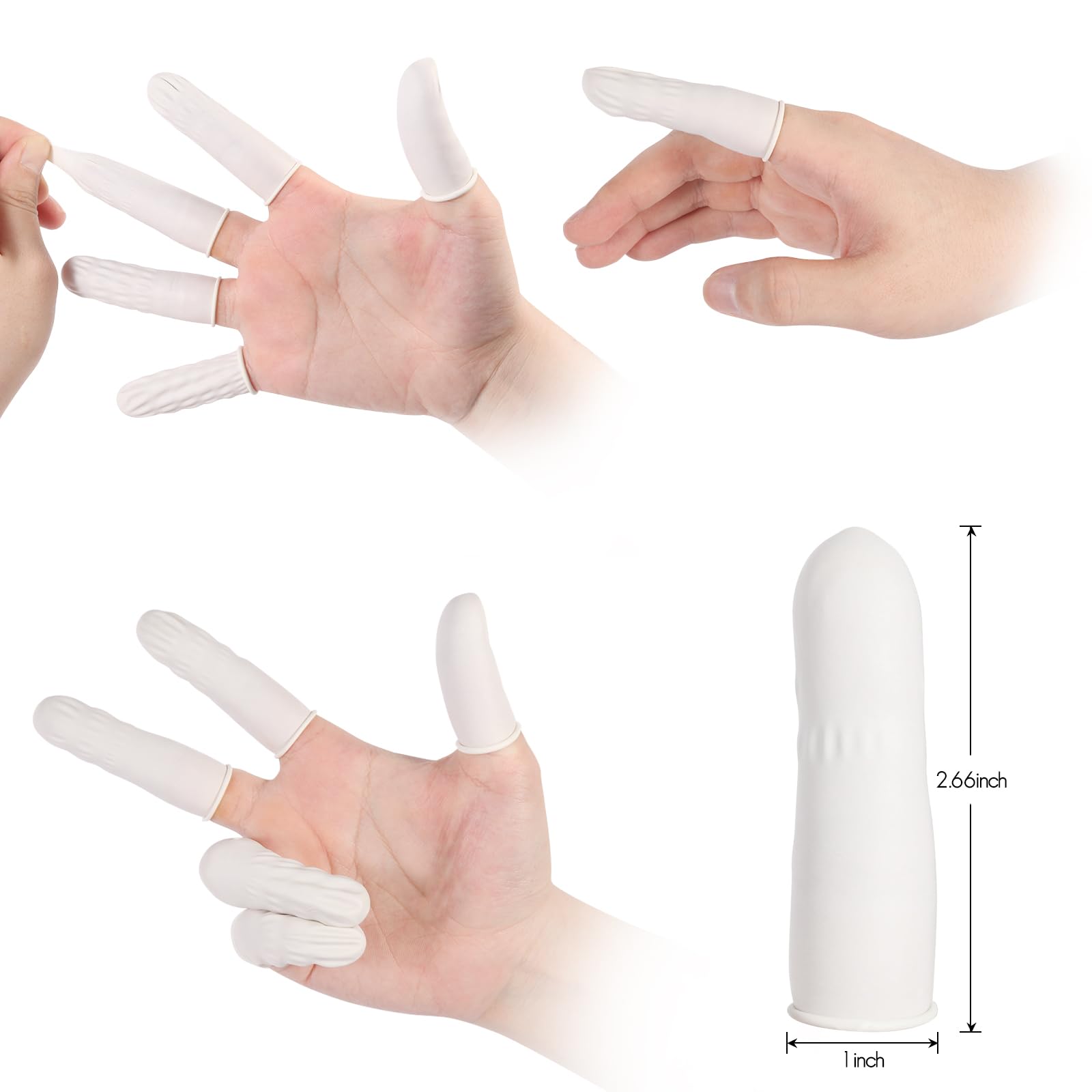 Ueixieo disposable finger protectors for quick, hygienic handling.