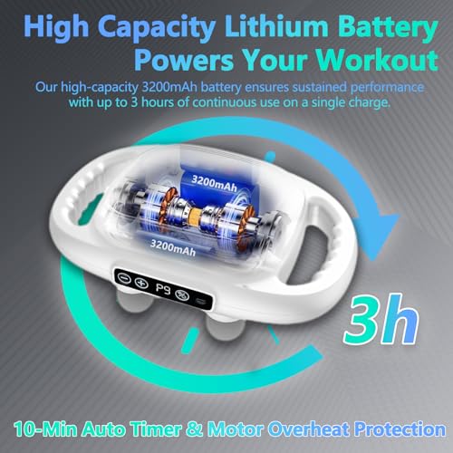 UFFAE 2600mAh battery supports long, uninterrupted massage sessions.
