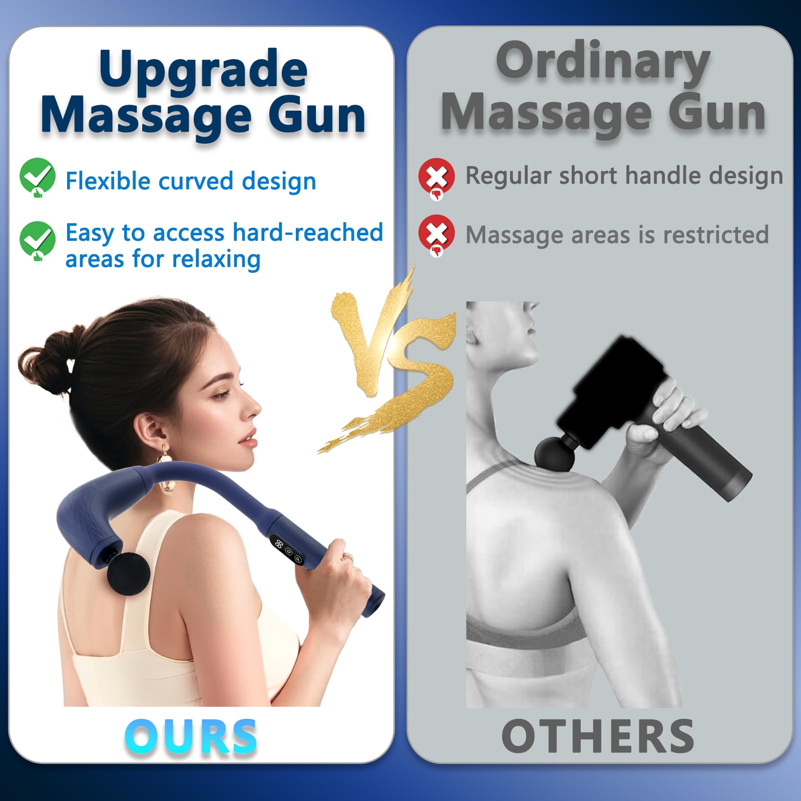 UFFAE back massager provides deep tissue relief with a powerful motor.
