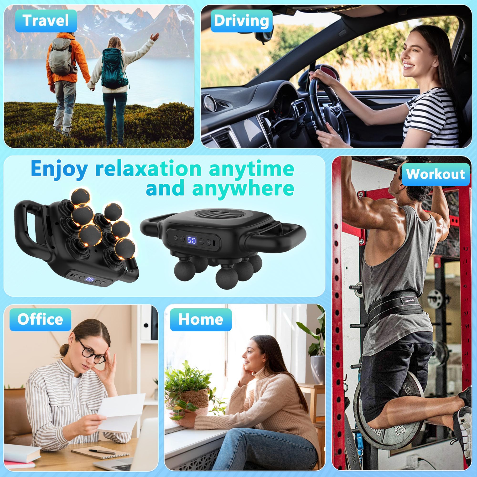 UFFAE ergonomic handheld design for secure grip and precise control.
