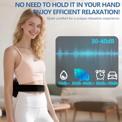 UFFAE massage gun displaying 50 intensity levels for personalized control.