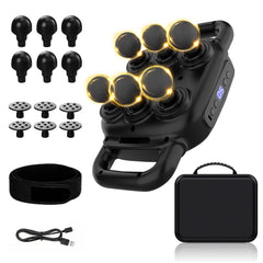 UFFAE six-head massage gun with six heads for versatile muscle care.