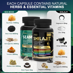 Uheco Black Seed capsules display glossy surface, suggesting antioxidant-rich daily wellness potential.