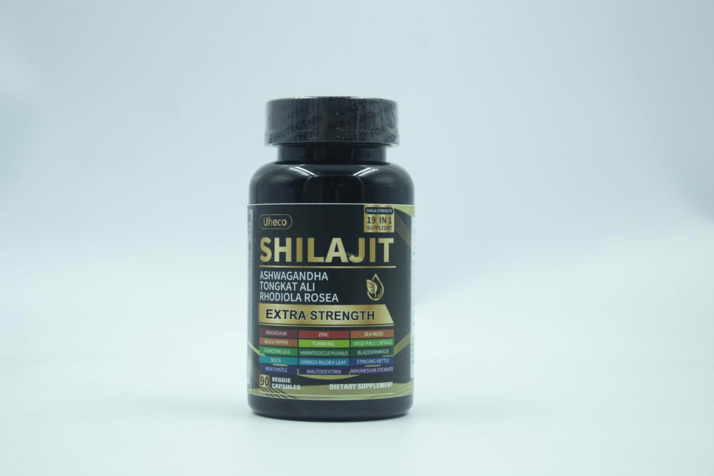 Uheco Shilajit 19-in-1 formula capsules for comprehensive support