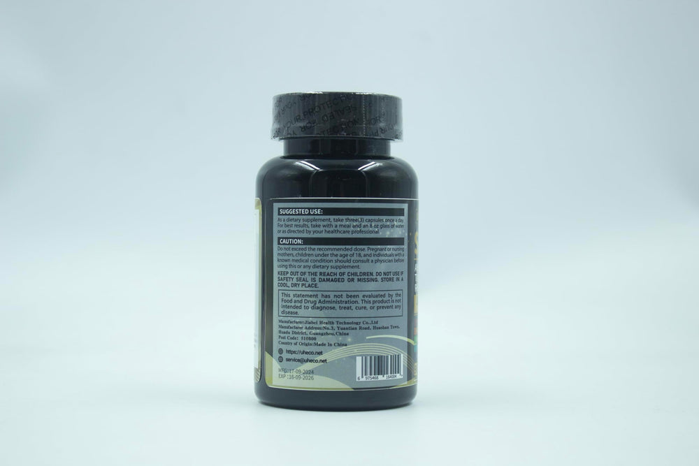 Uheco Shilajit 90-count bottle for convenient supplementation