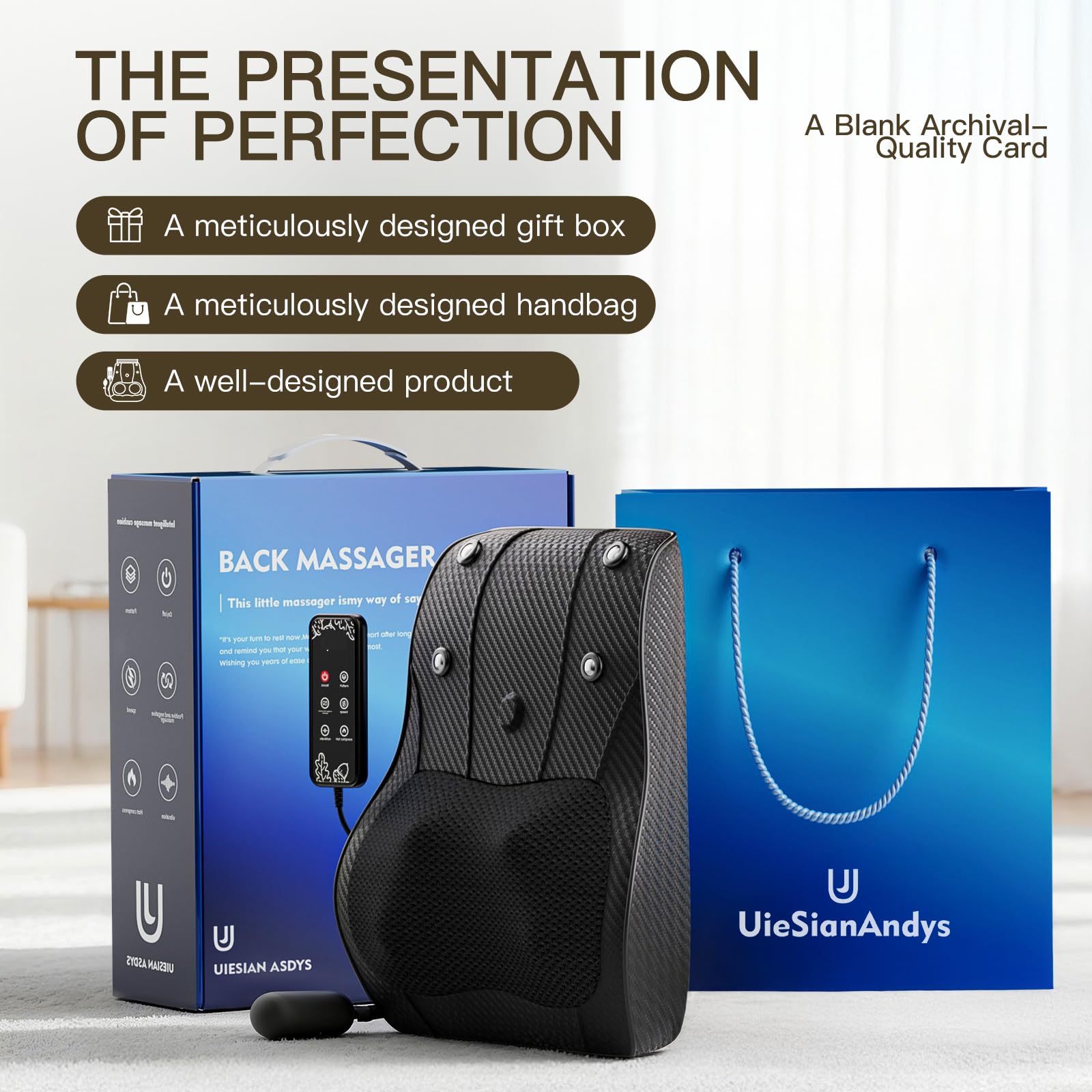 UieSian Asdys 20-head massage targets multiple muscle groups