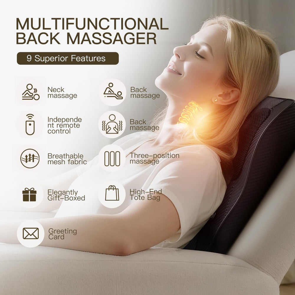 UieSian Asdys 3D kneading pillow with 20 heads for precise pressure