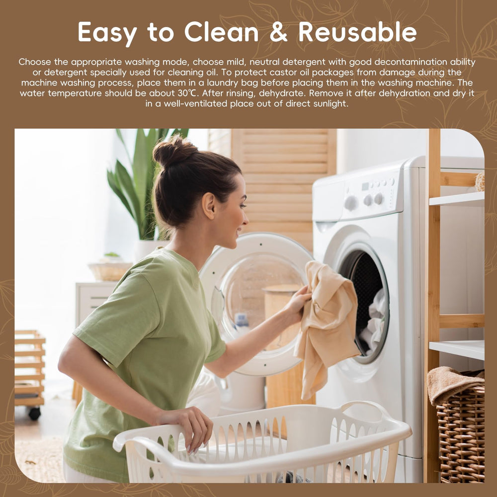 Uiheex Organic Castor Oil Pack Wrap supports versatile home routines