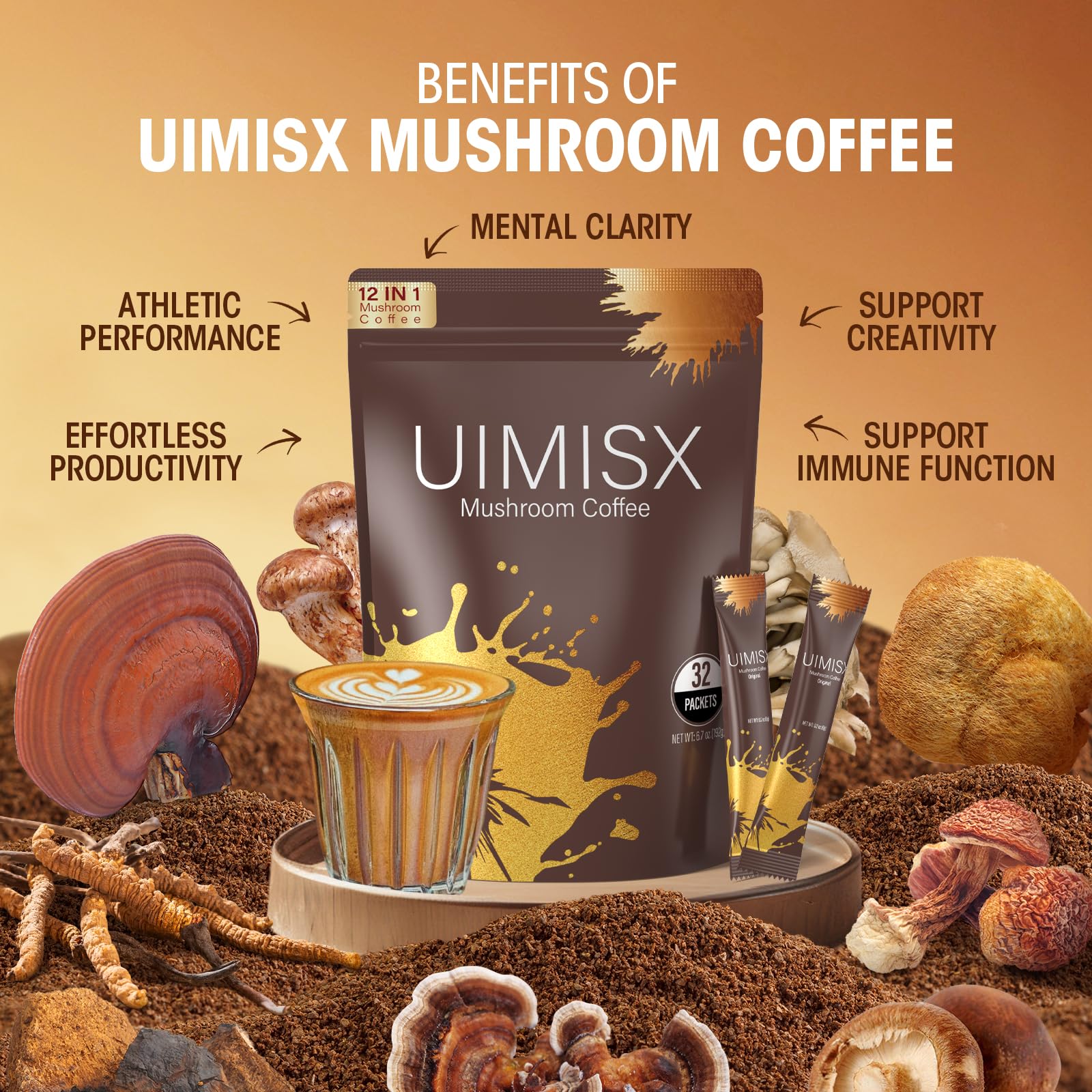 UIMISX coffee cup steaming delivers smooth energy with low caffeine.