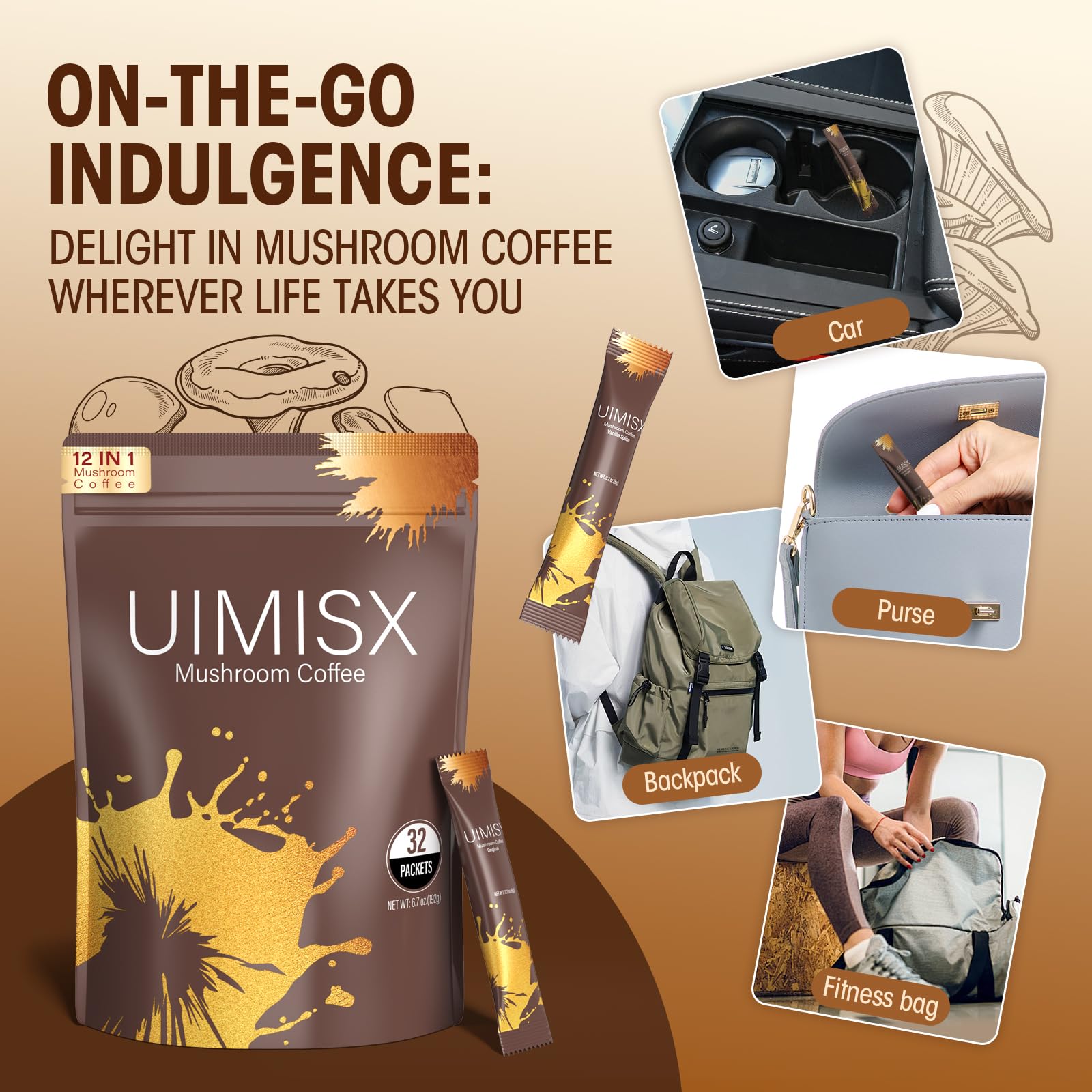 UIMISX stick pack dissolves quickly for hot or cold drinks.