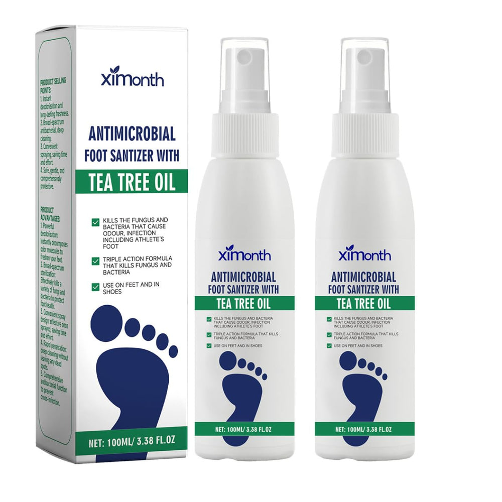 Uioecn Tea Tree Foot Spray 2pc Pack for quick foot care on the go